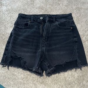 black american eagle denim shorts